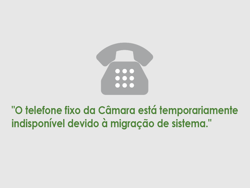 Telefone fixo da Câmara