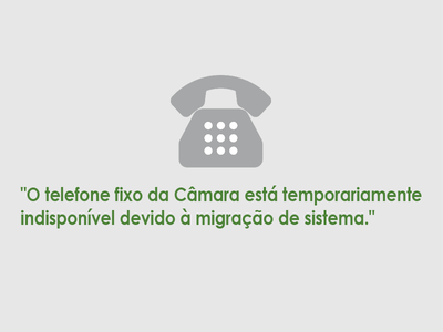 Telefone fixo da Câmara